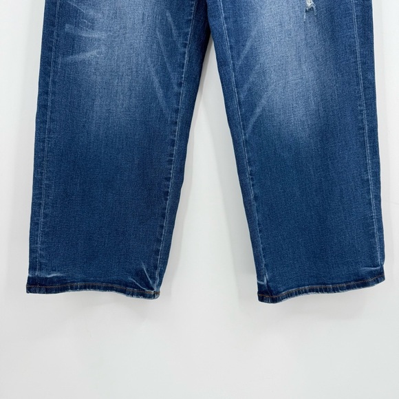 Universal Standard Bae Boyfriend Crop Jeans Color Princeton Blue Size 4 - Picture 9 of 12